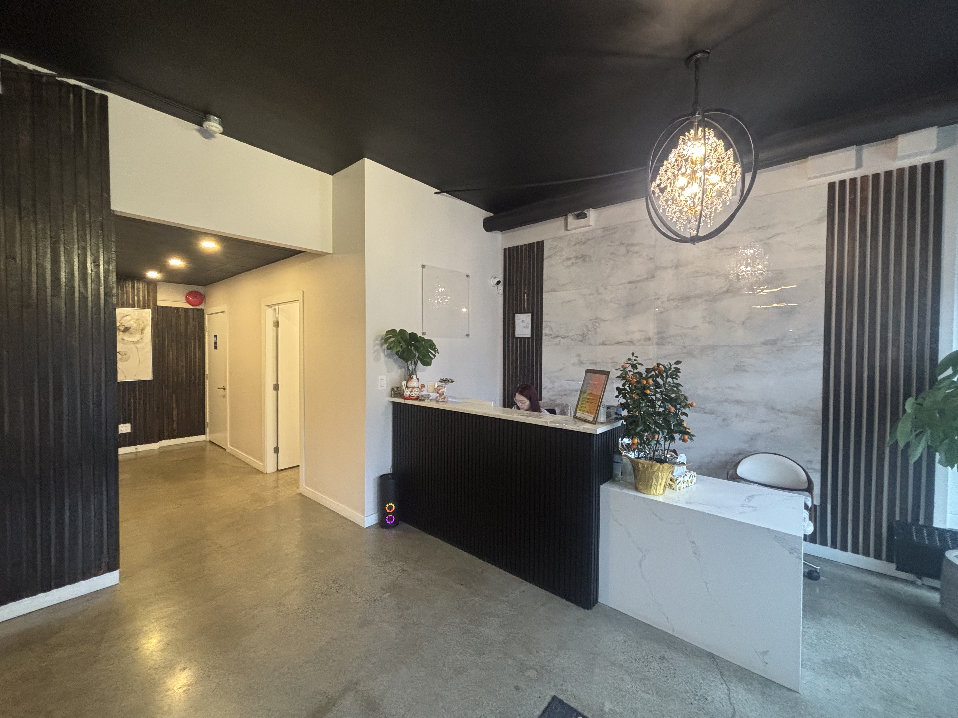 Reception and check-in desk